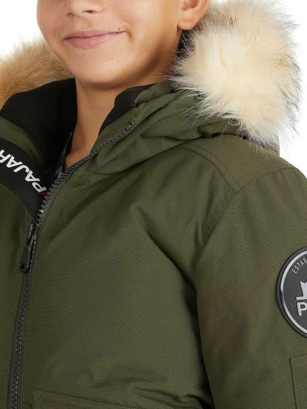 Pajar Jackets<Anderson Kids' Mixed-Media Bomber Military