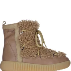 Pajar Winter Boots<Anet Short-Eco Women'S Suede And Faux Fur Boot Taupe / Camello