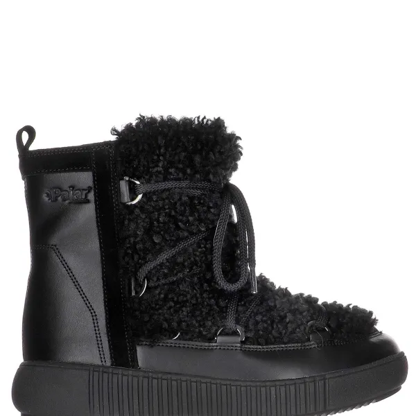 Pajar Winter Boots<Anet Short-Eco Women'S Suede And Faux Fur Boot Black
