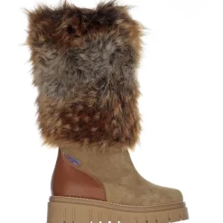 Pajar Winter Boots<Anora-Eco Women'S Suede And Faux Fur Boot Beige