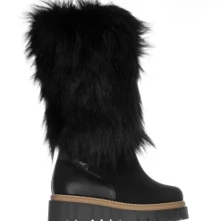 Pajar Winter Boots<Anora-Eco Women'S Suede And Faux Fur Boot Black