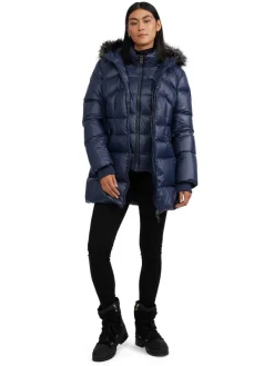 Pajar Fall/Winter<Ares Women'S Puffer Jacket W/Faux Fur Trim Graphite