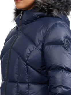 Pajar Fall/Winter<Ares Women'S Puffer Jacket W/Faux Fur Trim Graphite