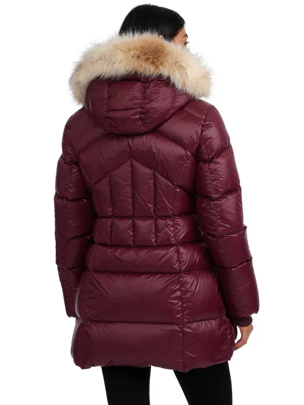 Pajar Puffers<Ares Women'S Puffer Jacket W/Faux Fur Trim Ox Blood