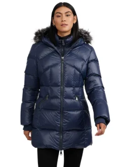 Pajar Puffers<Ares Women'S Puffer Jacket W/Faux Fur Trim Graphite