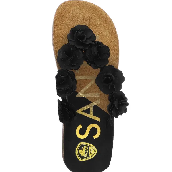Pajar Sandals<Aruba Rosas Satin Women'S Sandal Black