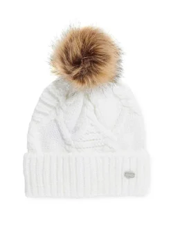 Pajar Hats And Headwear<Assia Women'S Aran Cable Knit Hat White