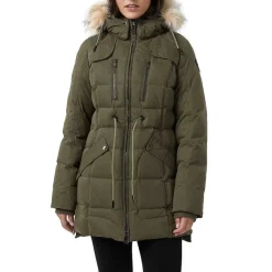 Pajar Parkas<Ava Women'S Trench Detail Parka Military/Crystal
