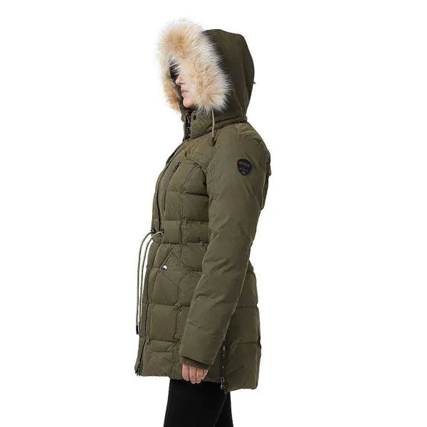 Pajar Parkas<Ava Women'S Trench Detail Parka Military/Crystal