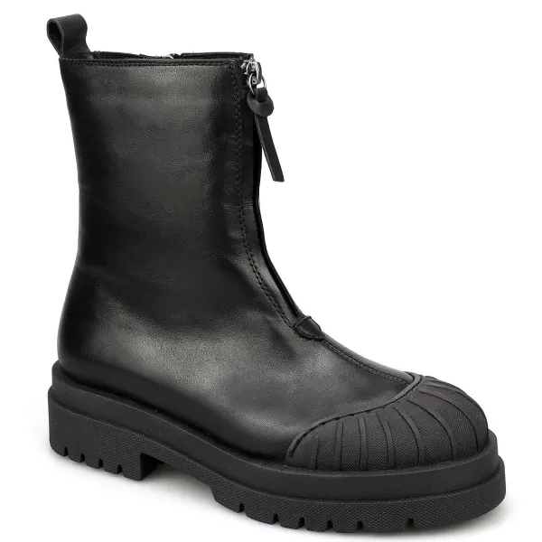 Pajar Casual Boots<Ayama Women'S Zip-Up Leather Boot Black
