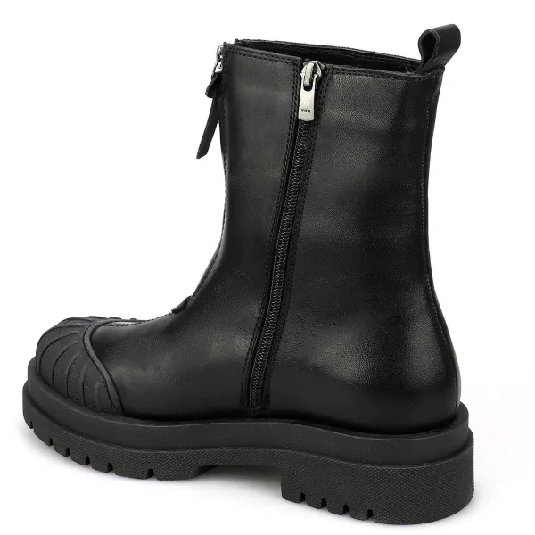 Pajar Casual Boots<Ayama Women'S Zip-Up Leather Boot Black