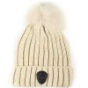 Pajar Hats And Headwear<Becca Women'S Knitted Hat With Pompom Beige