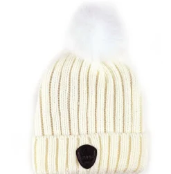 Pajar Hats And Headwear<Becca Women'S Knitted Hat With Pompom White