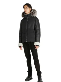 Pajar Premium Shearling<Bergen Men'S Luxury Shearling Puffer Black