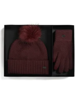 Pajar Hats And Headwear<Celia Women'S Hat And Glove Set Ox Blood