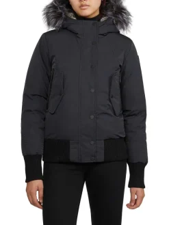 Pajar Bombers<Cordova Women'S Bomber Jacket W/ Faux Fur Black