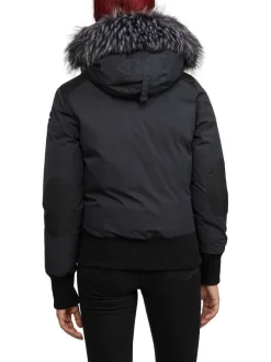 Pajar Bombers<Cordova Women'S Bomber Jacket W/ Faux Fur Black