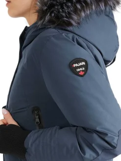 Pajar Bombers<Cordova Women'S Bomber Jacket W/ Faux Fur Navy