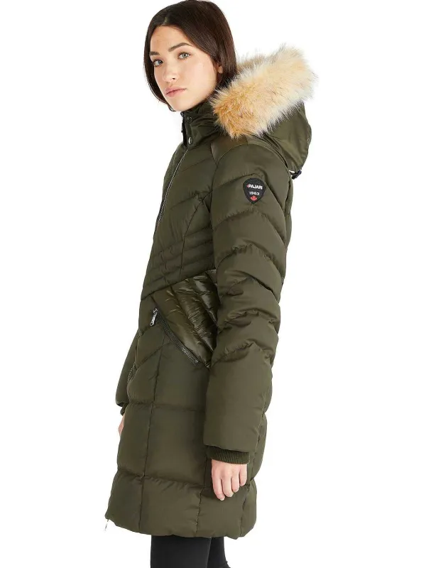 Pajar Puffers<Countess Women'S Puffer W/ Faux Fur Trim Military
