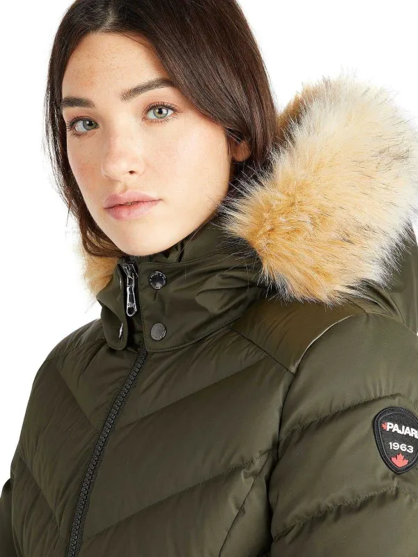 Pajar Puffers<Countess Women'S Puffer W/ Faux Fur Trim Military