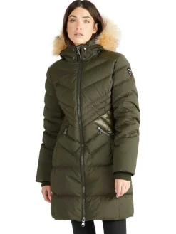 Pajar Puffers<Countess Women'S Puffer W/ Faux Fur Trim Military