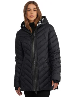 Pajar Fall/Winter<Cypress Women'S Featherless Puffer W/ Faux Fur Black