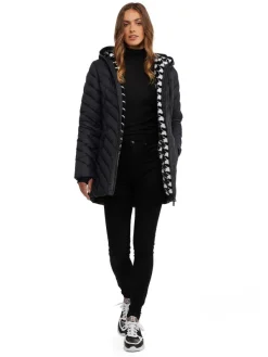 Pajar Lightweight<Cypress Women'S Featherless Puffer W/ Faux Fur Black