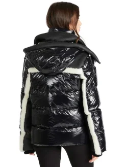 Pajar Premium Shearling<Danique Women'S Luxury 3-In-1 Mixed-Media Puffer Black