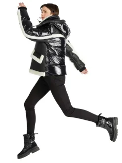 Pajar Fall/Winter<Danique Women'S Luxury 3-In-1 Mixed-Media Puffer Black