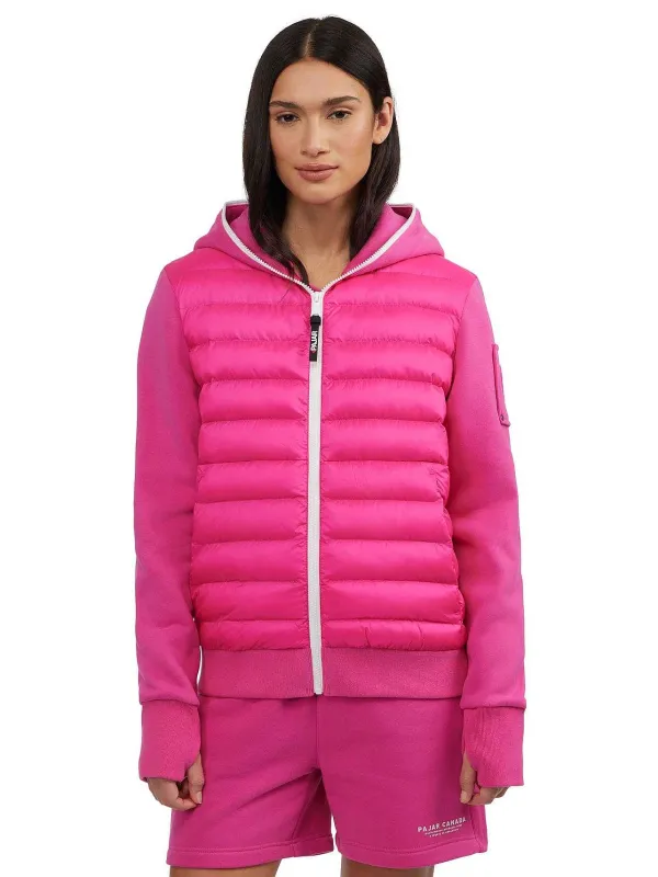 Pajar Tops<Ellison Women'S Perfect Fit Zip-Up Hoodie Pink