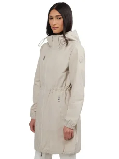 Pajar Rain Jackets<Esen Women'S Long Packable Raincoat W/ Removable Hood Desert
