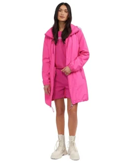 Pajar Rain Jackets<Esen Women'S Long Packable Raincoat W/ Removable Hood Pink