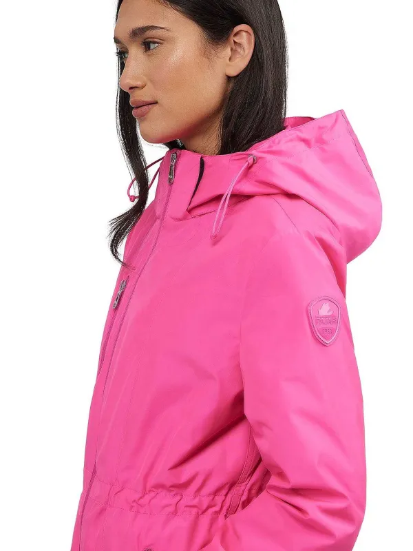Pajar Rain Jackets<Esen Women'S Long Packable Raincoat W/ Removable Hood Pink