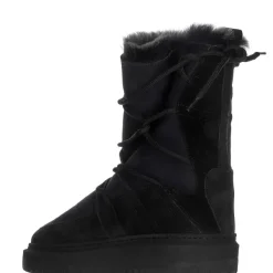 Pajar Winter Boots<Etana Women'S Suede Lace-Up Boot Black Suede