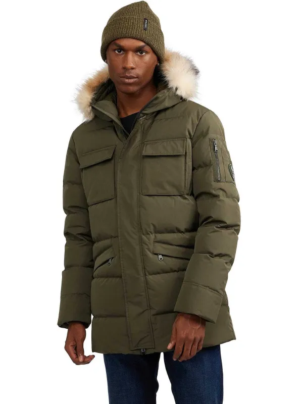 Pajar Fall/Winter<Hamilton Men'S Quilted Parka W/Faux Fur Trim Military