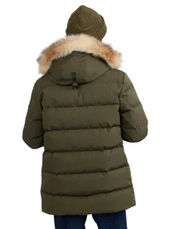 Pajar Fall/Winter<Hamilton Men'S Quilted Parka W/Faux Fur Trim Military