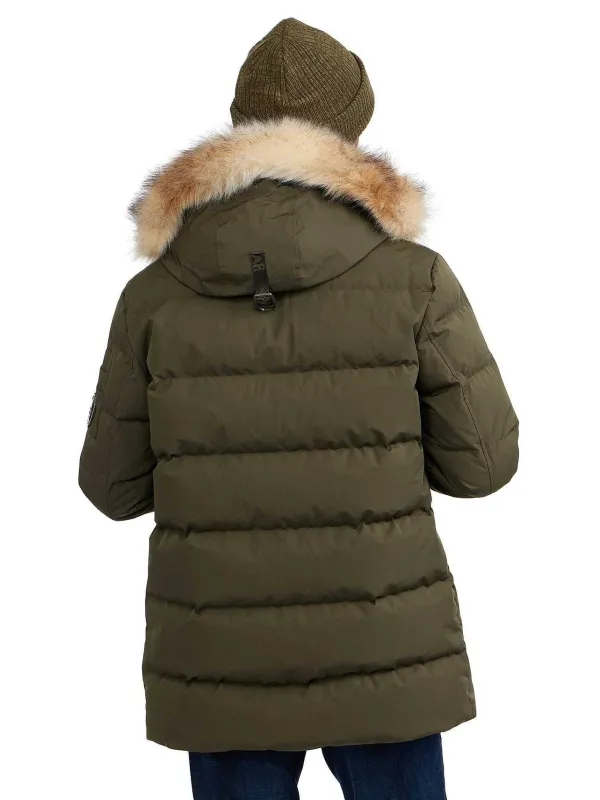 Pajar Fall/Winter<Hamilton Men'S Quilted Parka W/Faux Fur Trim Military