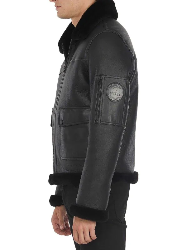 Pajar Bombers<Heritage Aviator Men'S Sheepskin Jacket Black/Black