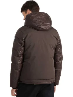 Pajar Puffers<Hoku Men'S Mixed-Media Jacket Dark Oak