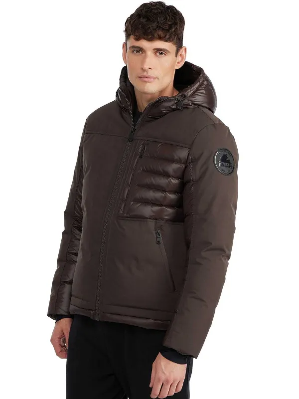 Pajar Puffers<Hoku Men'S Mixed-Media Jacket Dark Oak