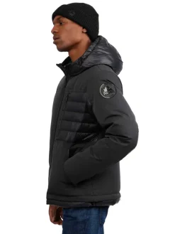Pajar Puffers<Hoku Men'S Mixed-Media Jacket Black