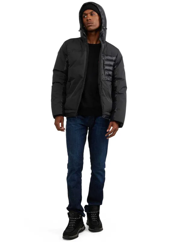 Pajar Puffers<Hoku Men'S Mixed-Media Jacket Black