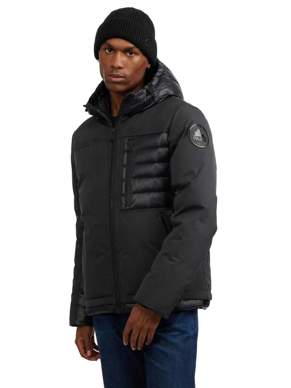 Pajar Puffers<Hoku Men'S Mixed-Media Jacket Black