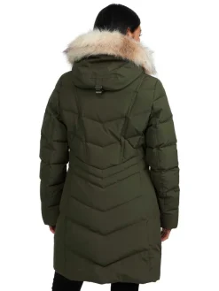 Pajar Fall/Winter<January Women'S Quilted Puffer W/ Faux Fur Military