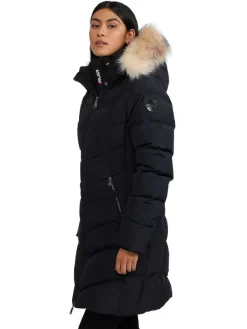 Pajar Fall/Winter<January Women'S Quilted Puffer W/ Faux Fur Black