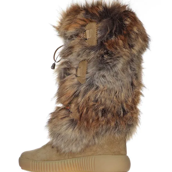 Pajar Winter Boots<Julieta-Eco Women'S Suede And Faux Fur Boot Beige