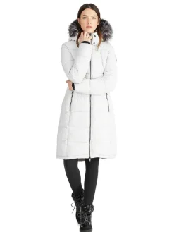 Pajar Puffers<Jupiter Women'S Puffer Jacket W/ Faux Fur Trim Silver
