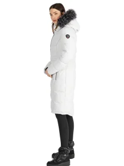 Pajar Parkas<Jupiter Women'S Puffer Jacket W/ Faux Fur Trim Silver