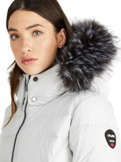 Pajar Parkas<Jupiter Women'S Puffer Jacket W/ Faux Fur Trim Silver