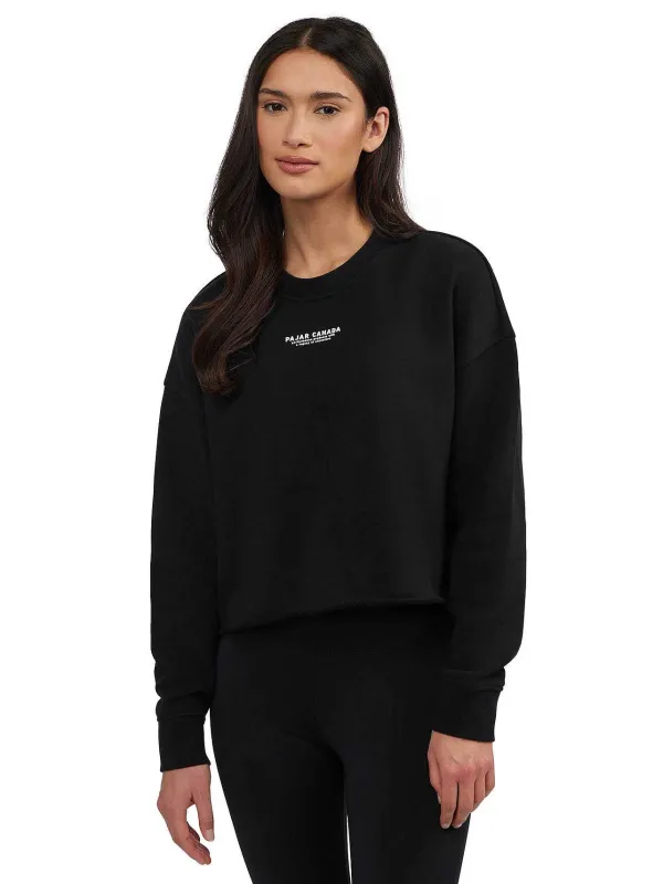 Pajar Tops<Lawson Women'S Oversized Crop Black